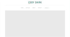 Desktop Screenshot of codyshirk.com