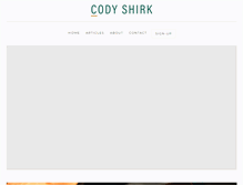 Tablet Screenshot of codyshirk.com